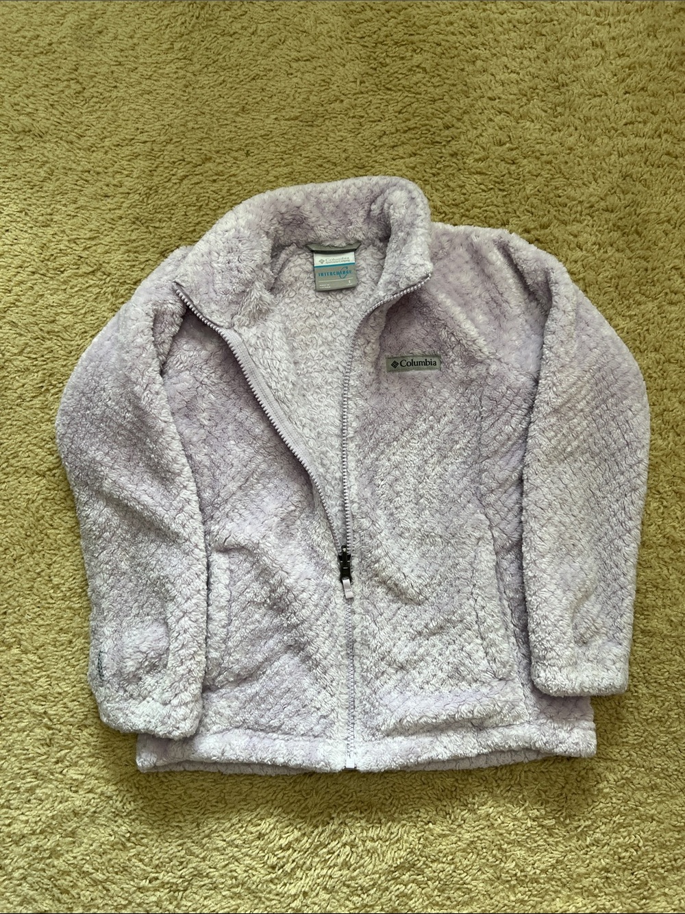 Columbia Girls' Light Lavender Plush Fleece Jacket